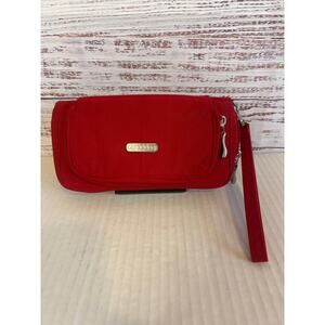 Baggallini wristlet "Everyday Bagg" wallet Red RFID-protected